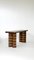 Striped Oak Twin Benches by Goons, Set of 2 3