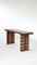 Striped Oak Twin Benches by Goons, Set of 2 5