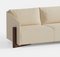Cremefarbenes 4-Sitzer Sofa aus Holz von Kann Design 3