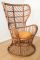 Mid-Century Italian Wicker Armchair by Lio Carminati for Casa e Giardino 4