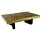 Horizon 2 Coffee Table in Stone and Brass by Brutalist Be 1