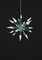 Lampada Perseo 50 Freedom in metallo verde di Alabastro Italiano, Immagine 2