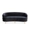 Black Velvet Sofa by Thai Natura 3