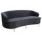 Black Velvet Sofa by Thai Natura, Image 1