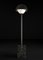 Lámpara de pie Apollo de metal negro cepillado de Alabastro Italiano, Imagen 2