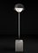 Lámpara de pie Apollo de metal plateado de Alabastro Italiano, Imagen 2
