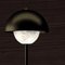 Lámpara de mesa Apollo de metal negro cepillado de Alabastro Italiano, Imagen 3