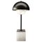 Apollo Table Lamp in Brushed Black Metal by Alabastro Italiano 1