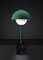 Lámpara de mesa Apollo de metal verde de Alabastro Italiano, Imagen 2