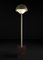 Lampada da terra Apollo in metallo ottone spazzolato di Alabastro Italiano, Immagine 2