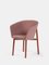 Dusty Pink Residence Bridge Armchairs by Jean Couvreur for Kann Design, Set of 4 2