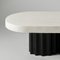 Ivory and Black Oval Coffee Table by Perler, Image 7
