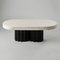Ivory and Black Oval Coffee Table by Perler, Image 2