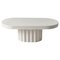 Ivory Wave Oval Coffee Table by Perler, Image 1