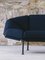 Marineblaues Atlas 2-Sitzer Sofa von Kann Design 6