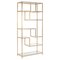 Glass and Golden Metal Shelf by Thai Natura 1