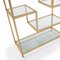 Glass and Golden Metal Shelf by Thai Natura 2