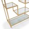 Glass and Golden Metal Shelf by Thai Natura, Image 2