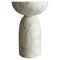 Pawn 2 Side Table or Stool in Calacatta Marble by Etamorph 1