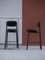Chaises de Comptoir Residence 65 Noires par Jean Couvreur pour Kann Design, Set de 6 3