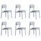 Grey Residence Chairs by Jean Couvreur for Kann Design, Set of 6 1