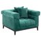 Green Velvet Lounge Chair by Thai Natura, Image 1