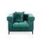 Green Velvet Lounge Chair by Thai Natura 3