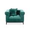 Green Velvet Lounge Chair by Thai Natura, Image 3