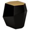 High Three Rocks Black and Brass Side Table by Insidherland 1