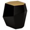 High Three Rocks Black and Brass Side Table by Insidherland, Image 1