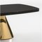 Golden Metal and Black Marble Coffee Table by Thai Natura 3