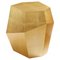 High Three Rocks Gold Leaf Side Table by Insidherland 1