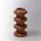 Red Travertine High Vase, Bowl and Pot by Etamorph, Set of 3 8