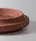 Haut Vase, Bol et Pot en Travertin Rouge par Etamorph, Set de 3 3