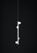 Lámpara colgante Demetra 2 de metal plateado brillante de Alabastro Italiano, Imagen 2