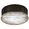 Enkō Brushed Black Metal Ceiling Light by Alabastro Italiano 1