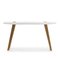 Golden Metal and White Wood Console Table by Thai Natura 5