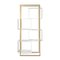 White Wood and Golden Metal Shelf by Thai Natura 5