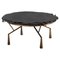 Metal and Black Stone Coffee Table by Thai Natura, Image 1