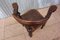 Chaise d’Angle Vintage en Chêne Sculpté 18
