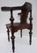 Antique Corner Chair in Carved Oak 6