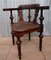 Antique Corner Chair in Carved Oak 16