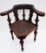 Antique Corner Chair in Carved Oak, Image 1