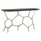 Iron and Black Stone Console Table by Thai Natura 1