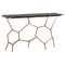 Iron and Black Stone Console Table by Thai Natura, Image 1