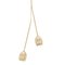 Poppy Polished Brass 2 Stem V Chandelier by Fred and Juul 2