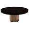 Doris Ebonized Oak Round Dining Table by Fred and Juul 1