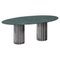 Doris Green Serpentino Marble Oval Dining Table by Fred and Juul 1