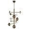 Ares Brushed Brass Chandelier by Alabastro Italiano 1