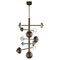 Ares Brushed Burnished Metal Chandelier by Alabastro Italiano, Image 1